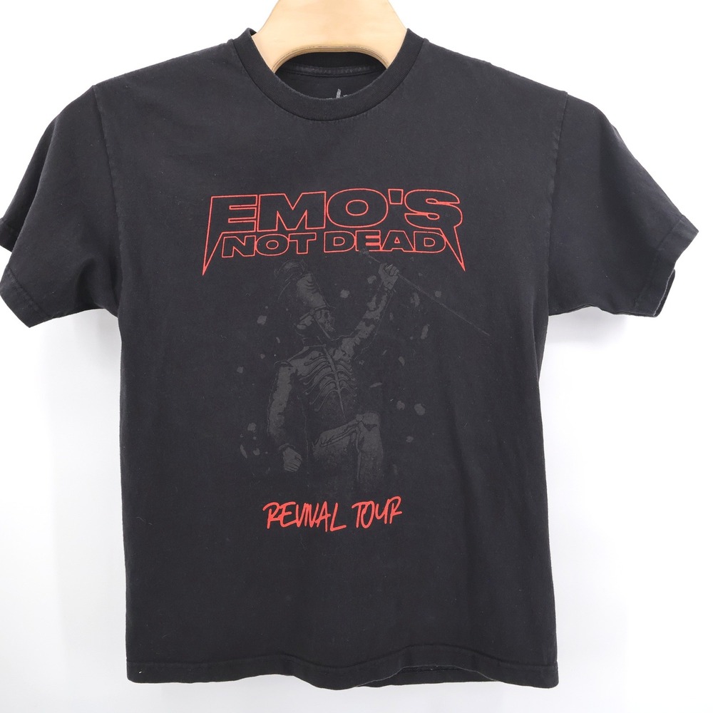 Emos Not Dead Revival Tour Graphic Tee Black Short Sleeve Mens Medium